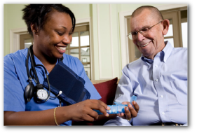 Caregiver and client